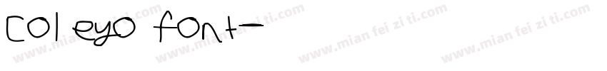 Coleyo font字体转换